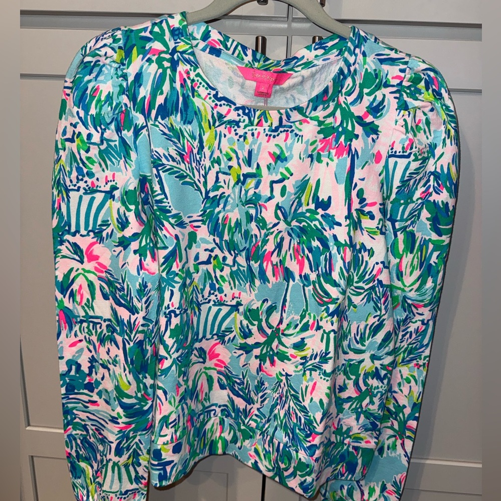 💜💙NWT Lilly Pulitzer Jansen Long Sleeve Top| Small  💚💕